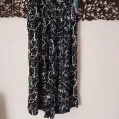 JOHN PIONIR フラワープリント ガウチョパンツ LL