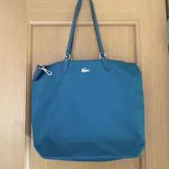 LACOSTE ★トートバック ショルダーバッグ 肩掛け ナイロン 金具ロゴ