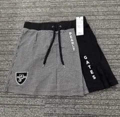 パーリーゲイツ スカート　ギンガムチェック　黒