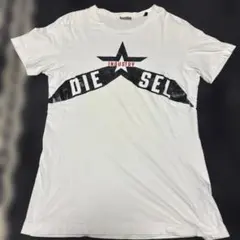 DIESEL 星型ロゴ Tシャツ Sサイズ ホワイト