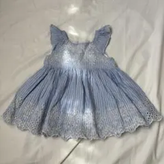 babyGAP アイレットワンピース コーデセット　ブルーストライプ　80