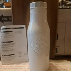 STARBUCKS ステンレス ロゴ ボトル 白 2019 ホリデー 限定のサムネイル