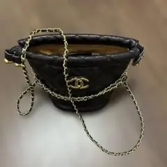 香奈兒 黑色皮革 贈品包