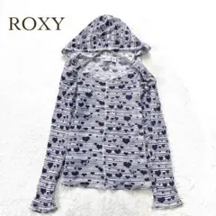 ロキシー 長袖カットソー　ハート柄 フード付 パーカー　コットン（XL）のサムネイル