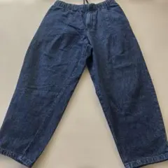 GU製　M ダークブルー イージーパンツ ワイドレッグ
