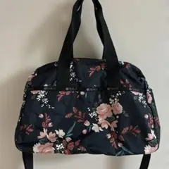 LeSportsac レスポートサック エナメル ボストンバッグ 光沢 2WAY