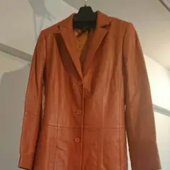 BCBG羊革コート  定価18万9000円のサムネイル