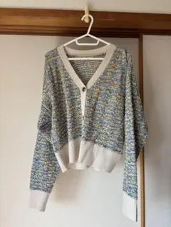 GRL Vネックニットカーディガン