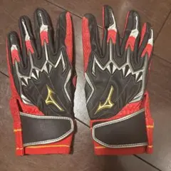 Mizuno バッティング用手袋 レッド　26cm