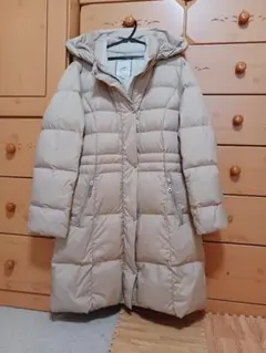 CROCODILE フード付きロングダウンジャケット LL