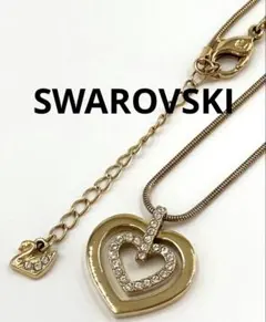 SWAROVSKI/スワロフスキー ダブルハートネックレス
