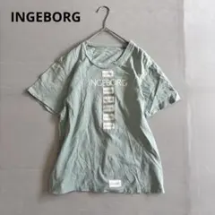 【インゲボルグ】半袖Tシャツ　カットソー　ロゴ入り　綿100% クルーネック