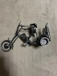 メタルアート オートバイ 置物 アイアン ハンドメイド - メルカリ