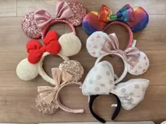 ディズニー　カチューシャ　セット　ミニー