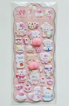 国内購入 おしりシール アニマルぷにぷにステッカー