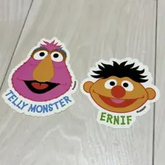 セサミストリート ステッカー アーニー テリーモンスター