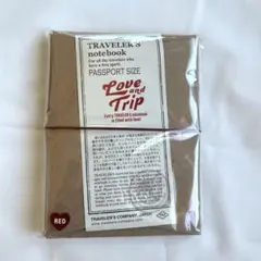 【新品未使用】トラベラーズノート ＊ パスポートサイズ Love&Trip
