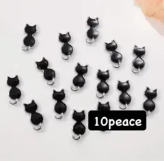 猫型ネイルパーツ 10個セット