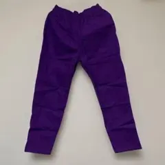 紫色カジュアルパンツ ウエストゴム