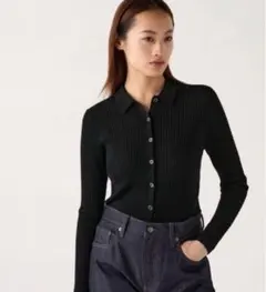 UNIQLO メリノリブポロカーディガン ＸＬ