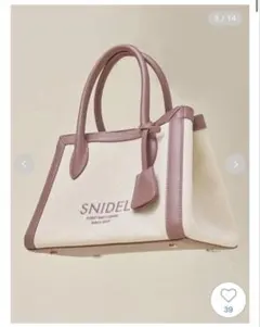 【完売色】Snidel スナイデル キャンバスロゴバッグ