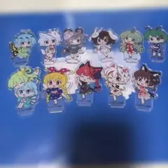 簡易梱包東方projectアクリルスタンド11種まとめ売り　ダイソー　daiso