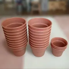 美品★テラコッタ色プラスチック製 植木鉢 まとめ売り★送料込みのサムネイル