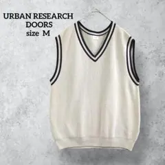 アーバンリサーチドアーズ コットンアクリル チルデンニットベスト H0874