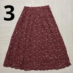 PROPTION BODY DRESSING 花柄 スカート フレア 赤 3