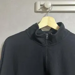 GU/ジーユー/ヘビーウェイトオーバーサイズハーフジッププルオーバーT/長袖T