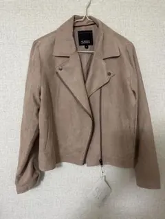 新品　HK WORKS LONDON  ライダースジャケット　スウェード　M