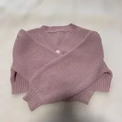 ピンク 長袖ニット サイズF