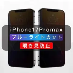 iPhone17Promax 覗き見防止 ブルーライトカット ガラスフィルム1枚
