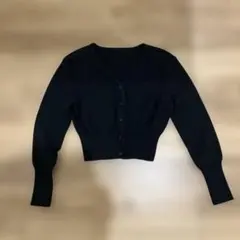 Dazy ブラック ショート丈カーディガン S