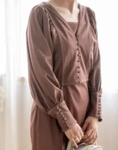 RANDA　ワンピース デニムライクブラウスセットワンピースの上着のみ