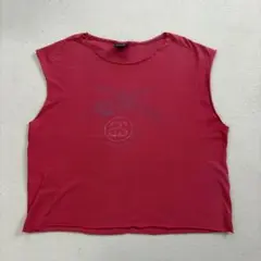 Stussy 赤 ノースリーブタンクトップ Lのサムネイル
