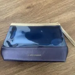 ESTEE LAUDER ポーチ ネイビー ゴールドのサムネイル