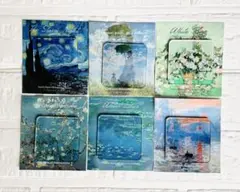 有名絵画　マグネット　ゴッホ　モネ　6個セット　星月夜　睡蓮　アクリル　磁石