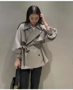 Mila Owen 一部店舗限定色ショートトレンチコート　タグ付き