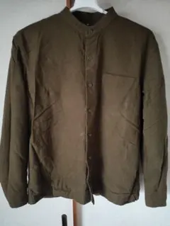 無印良品　オリーブ色 長袖シャツメンズサイズ XL