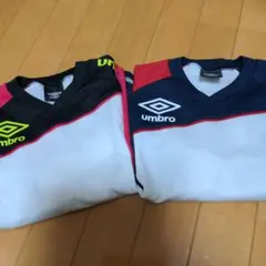 Umbro 長袖シャツ ホワイト/ブラック/レッド130センチ