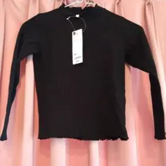 GU ブラック 長袖カットソー 120cm