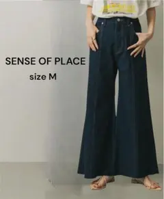 SENSE OF PLACE ルーズフレアデニム