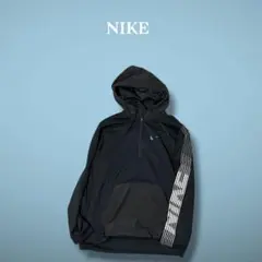 【人気モデル】NIKE DRI-FIT ハーフジップ フーディ パーカー 黒 M