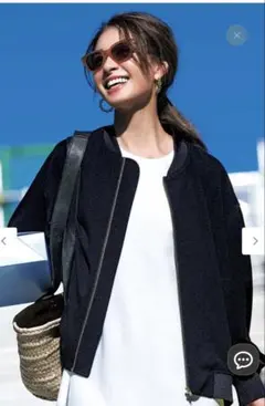 UNFILO アンフィーロ BEAUTY MOVE ヘビロテ ブルゾン　ブラック