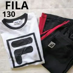 FILA メッシュ Tシャツ & パンツ セット 130 スポーツウェア