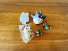 トトロ もののけ姫　こだま　指人形　フィギュアセット　宮崎駿　スタジオジブリ