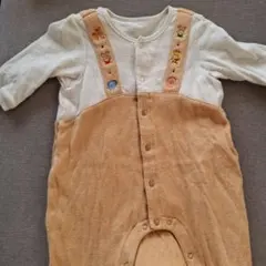 ミキハウス　ロンパース 70cm ベージュ