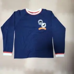 ネイビー 長袖カットソー 動物刺繍　ユニクロ　パジャマ