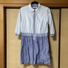 TORI-TO. BEAMS BOY ストライプ シャツワンピース美品